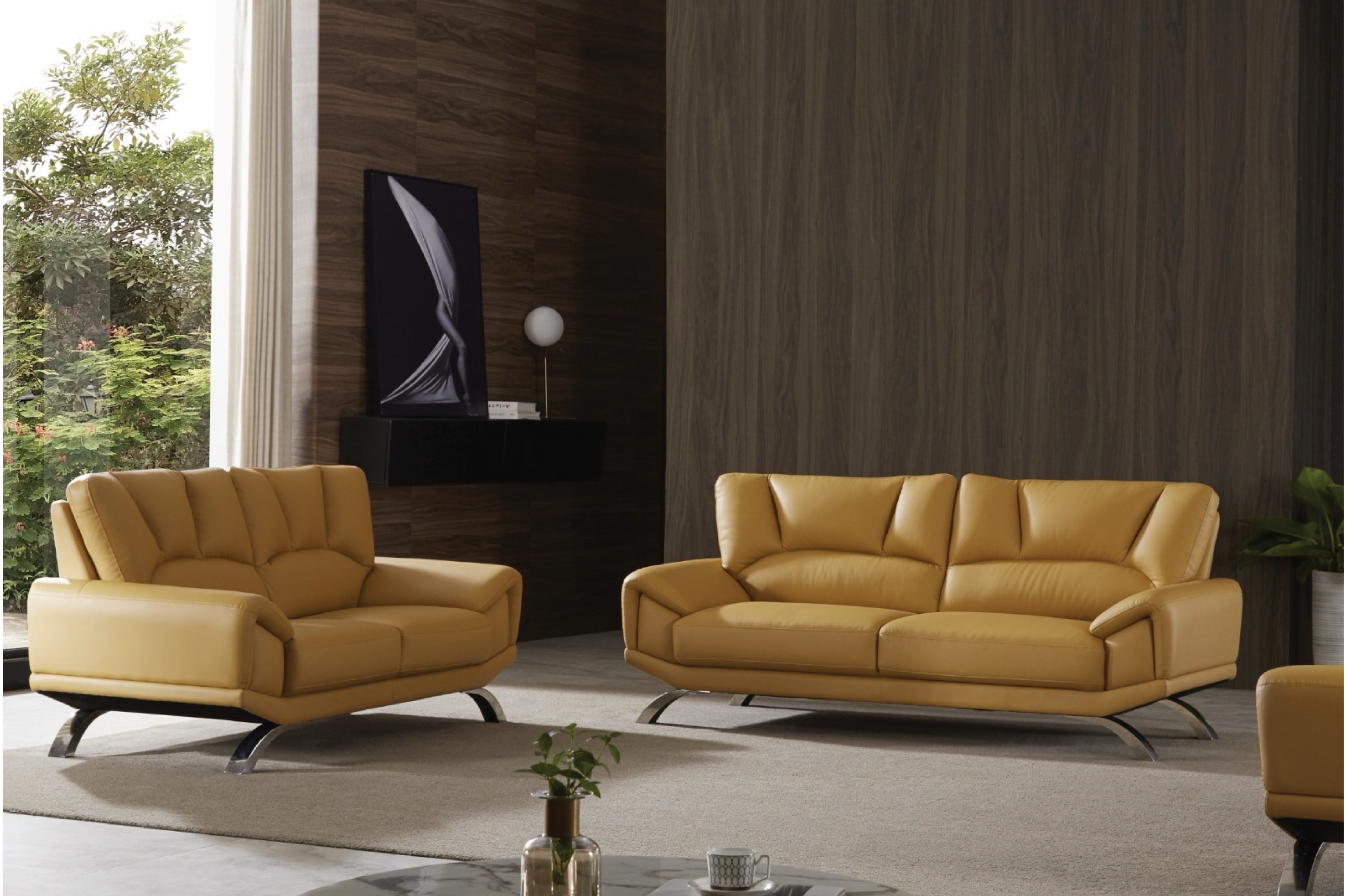 Caramel Luxury Sofa Set