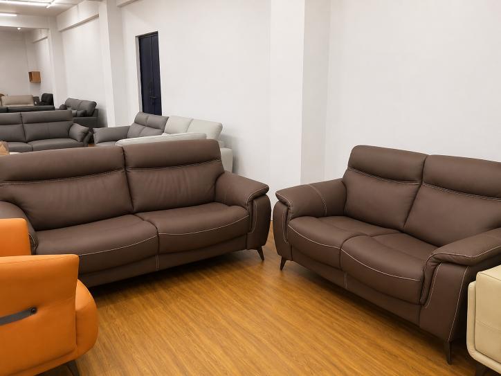 Coffee Brown 3+2 Sofa Set