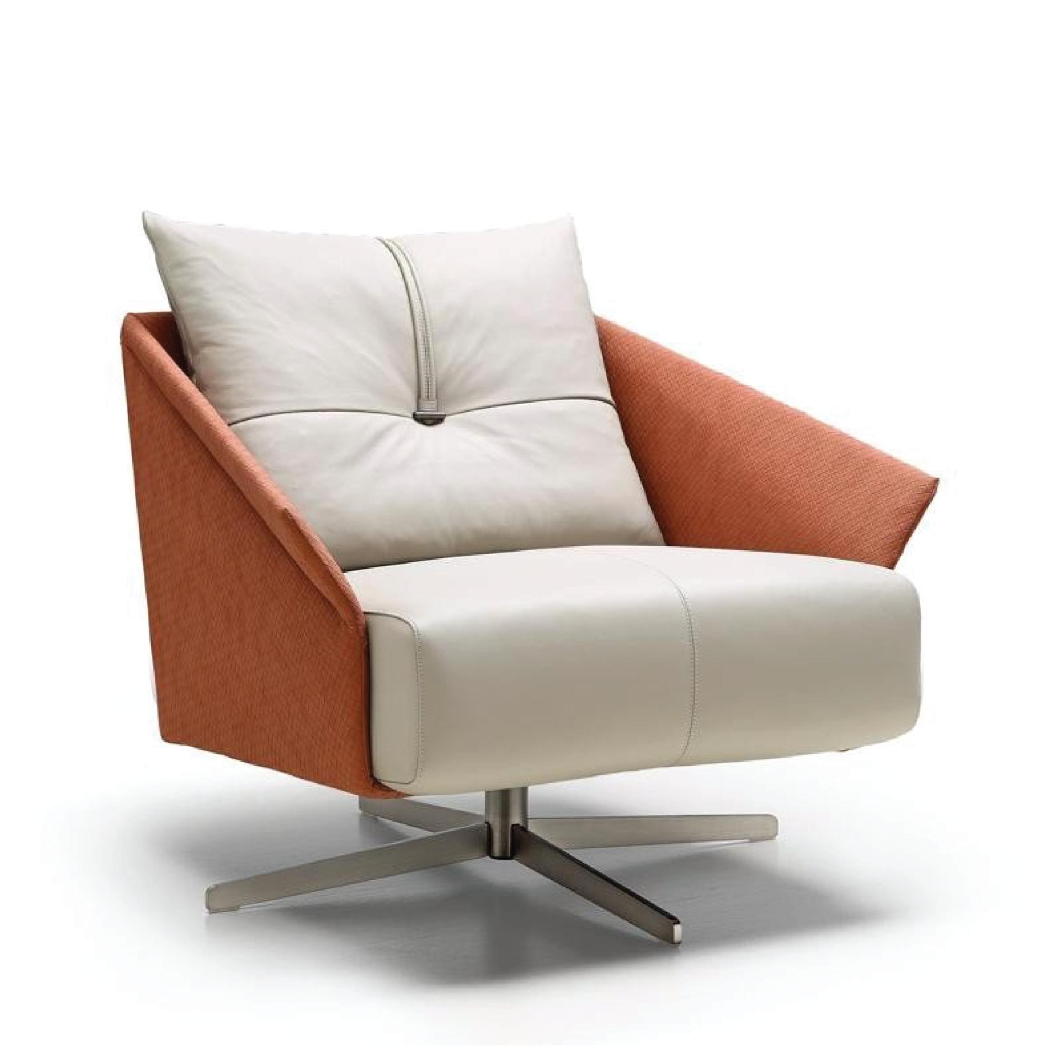 Dual Tone Swivel Lounge Chair
