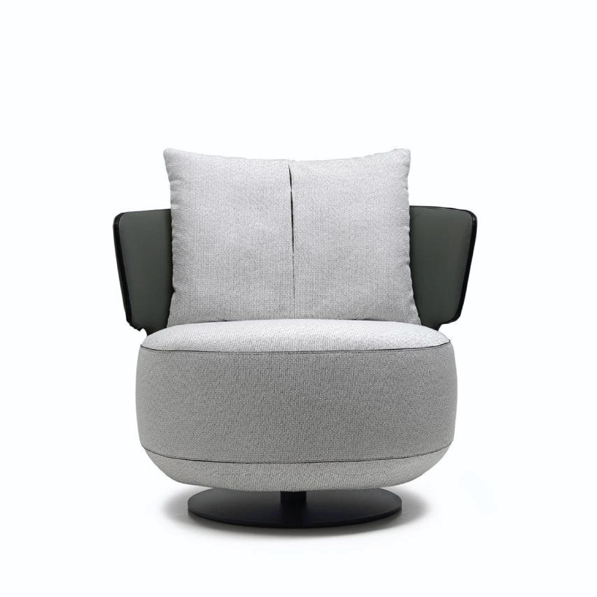 Grey Swivel Lounge Chair