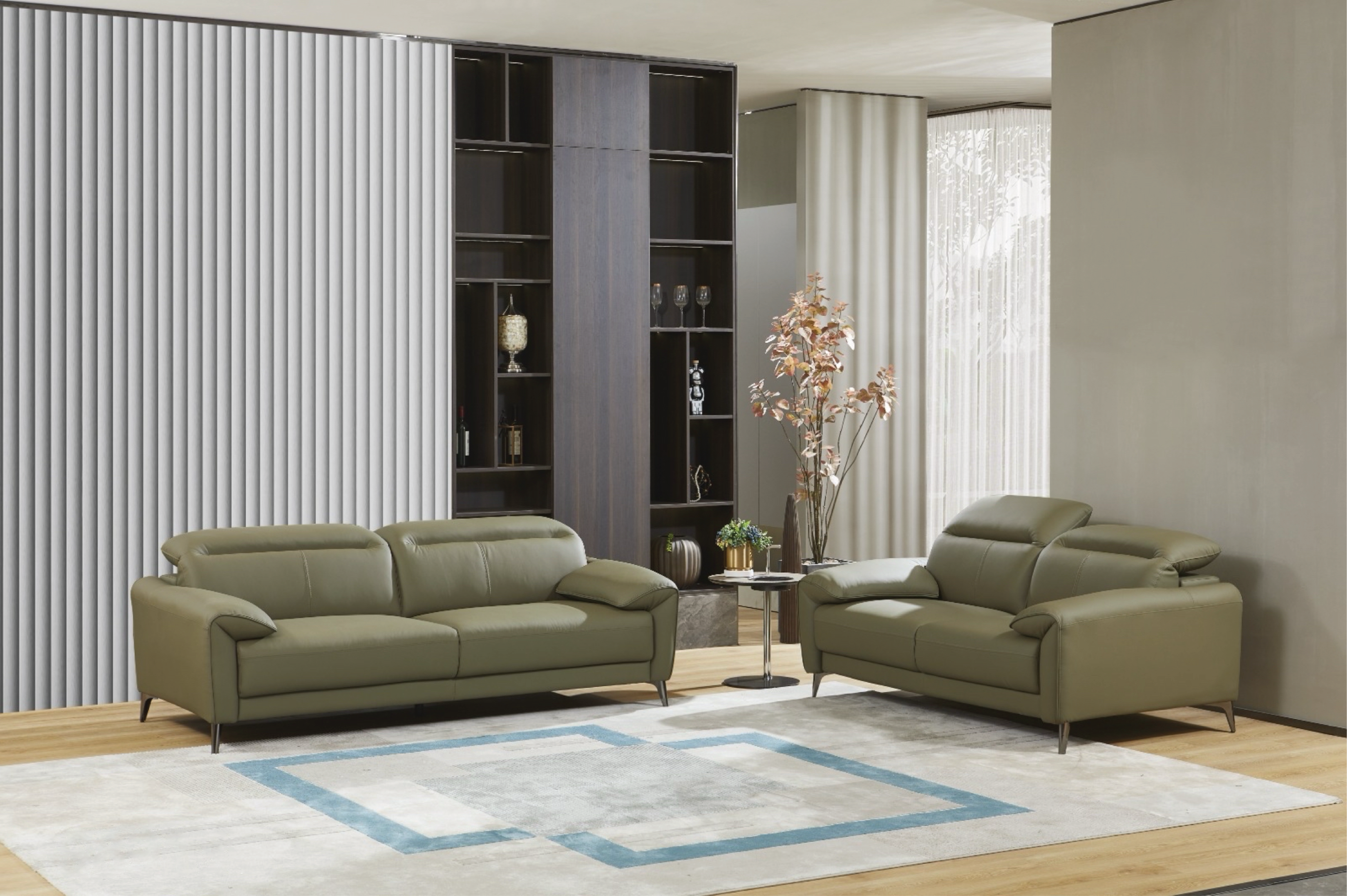 Olive Modern Sofa Set
